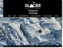 Tablet Screenshot of glacierhelicopters.ca